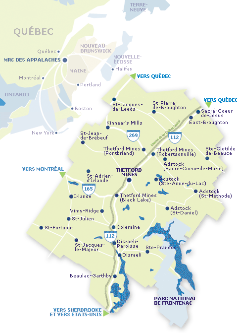 Carte de la MRC